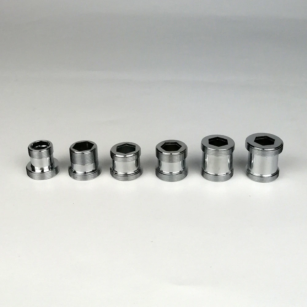 ZYR TSAKJ Faucet Aerator Adapter Brass Male M16 M18 M20 M21 M22 M24 Long Thread Spout Connecter Pipe Fittings Water Purifier Accessories Color : M16M22