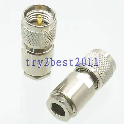 DHL/EMS 50 комплектов 1pce разъем miniUHF контактный зажим RG58 RG142 LMR195 RG400 коаксиальный Прямой-C1