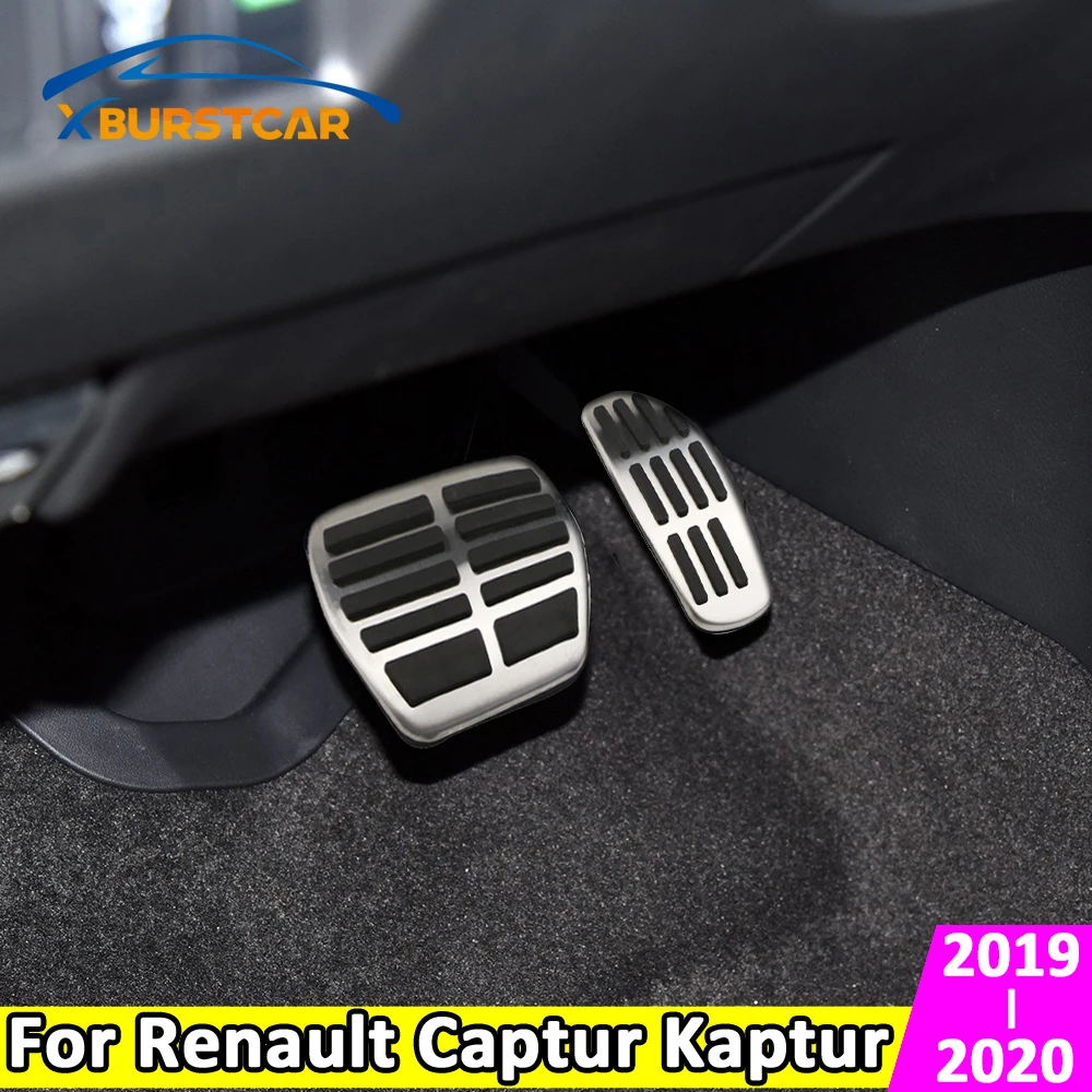 JOVERI Auto Pedalen Rest Pad Matten Brandstof Rempedaal Cover, for Renault, Captur Kaptur 2019 2020 AT MT Accessoires Koppelingspedaal voor auto's(MT without Rest