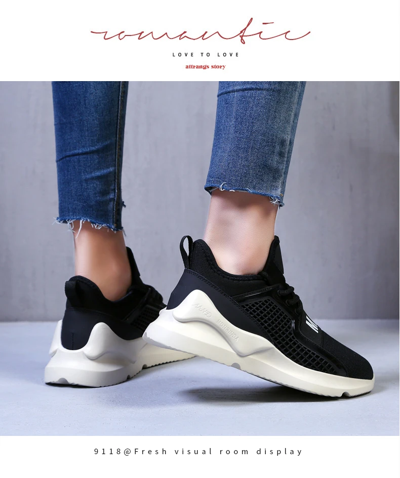 Новые легкие мужские кроссовки Nuisex; дышащие мокасины на шнуровке; Zapatos; спортивная обувь в Корейском стиле; сезон осень; сетчатая обувь