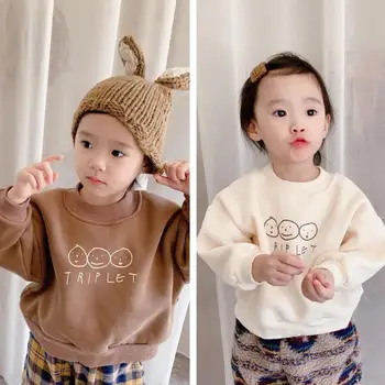 

Girls Cotton Sweatshirt 2020 Baby Boys Clothes Neri Plus Cashmere Kids Sweatshirt Hoodies Tops Children Clothing
