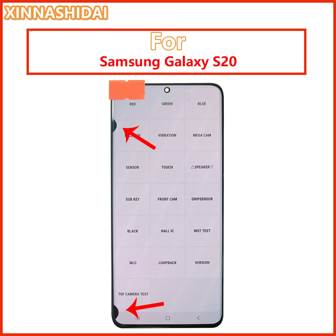 100%Tested S20 LCD For Samsung Galaxy G980 G980F Display Touch Screen Digitizer Assembly With line and Dot No frame | Запчасти для