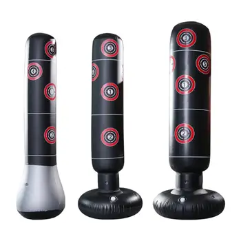 

1.5/1.6m Inflatable Boxing Bag PVC 2 color Training Exercise Punching Training Pressure Relief Bounce Stand Fitness Equipment