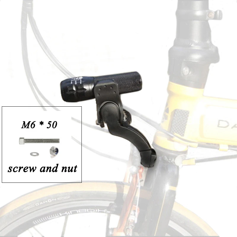 Folding Bicycle Road Bike MTB Fork Extender Flashlight Holder Mount Bracket