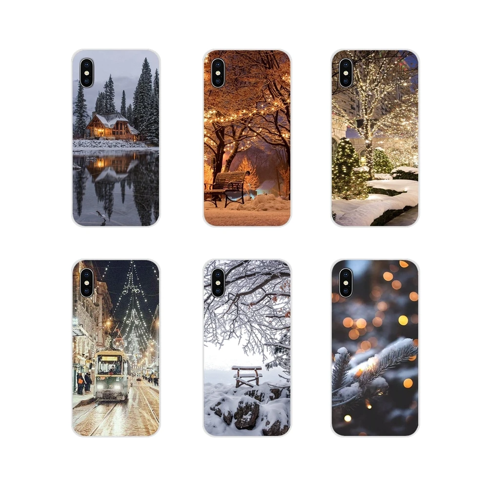 

Accessories Phone Shell Covers For Huawei Mate Honor 4C 5C 5X 6X 7 7A 7C 8 9 10 8C 8X 20 Lite Pro Landscape Winter Light Snow