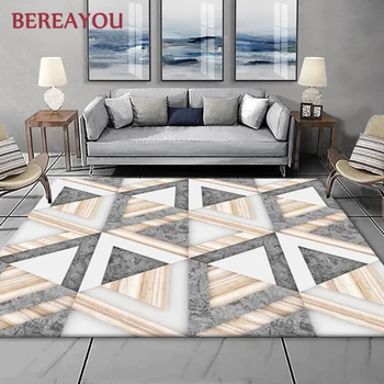 

Nordic Rugs and Carpet For Living room Printing Geometric Crawl Floor Rug Carpet For Parlor Mat Bedroom Washroom tapis cuisine
