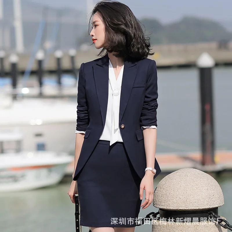 

High-End Business Suit Women's Fashion Korean-style Host Suit Workwear Elegant Goddess-Style Formal Wear Suit Work Clothes