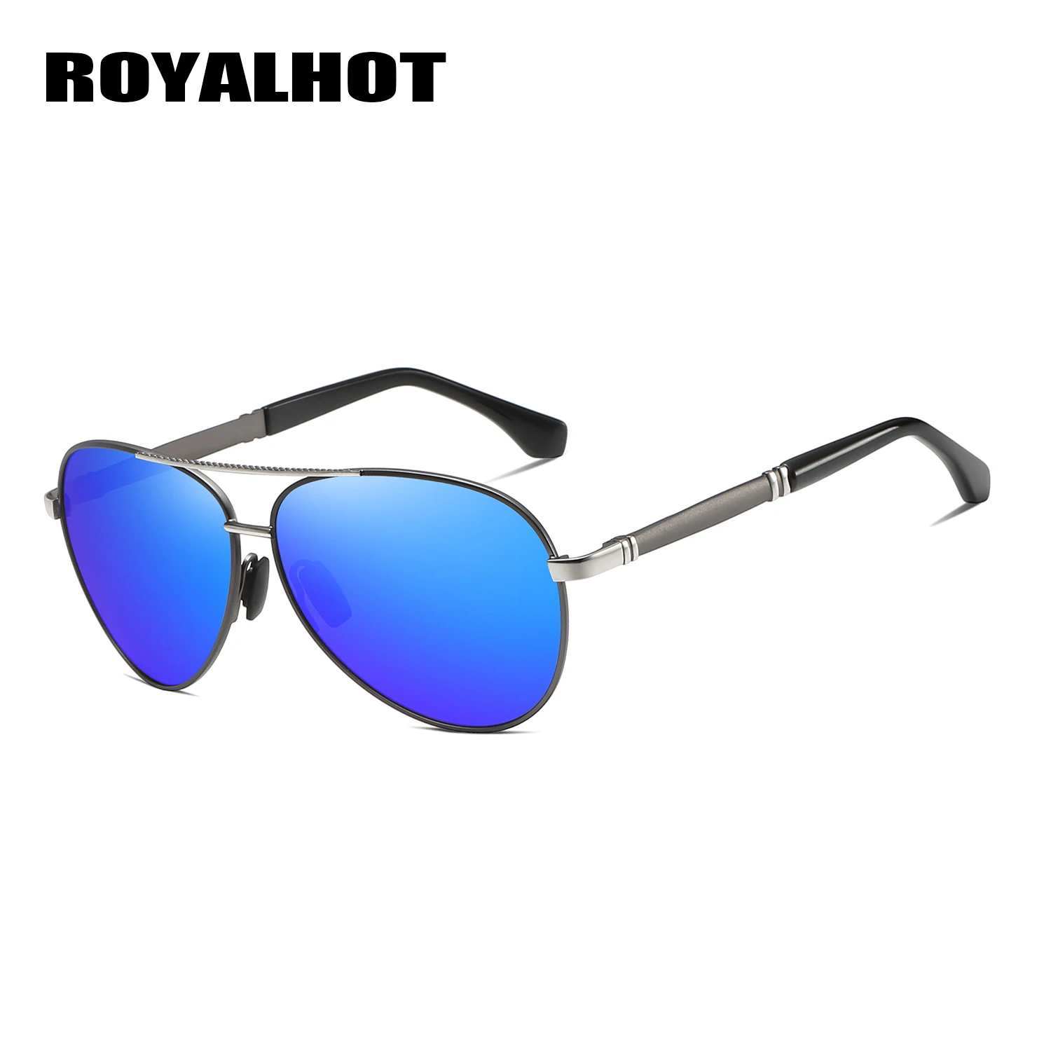 RoyalHot, мужские, женские, поляризационные, алой, овальная оправа, солнцезащитные очки, для вождения, солнцезащитные очки, оттенки, Oculos masculino, мужские, 900224 - Цвет линз: silver blue