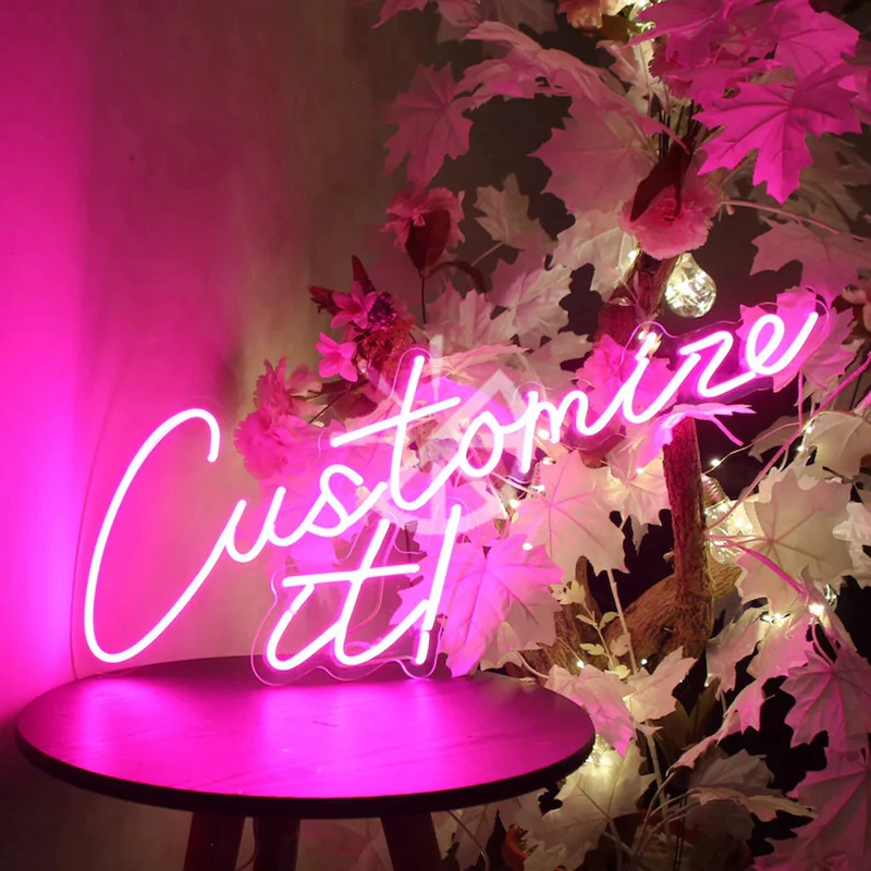 

Free Shipping Dropshipping Outdoor Decoration Neon Sign Wall Wedding Decor Custom LED Light