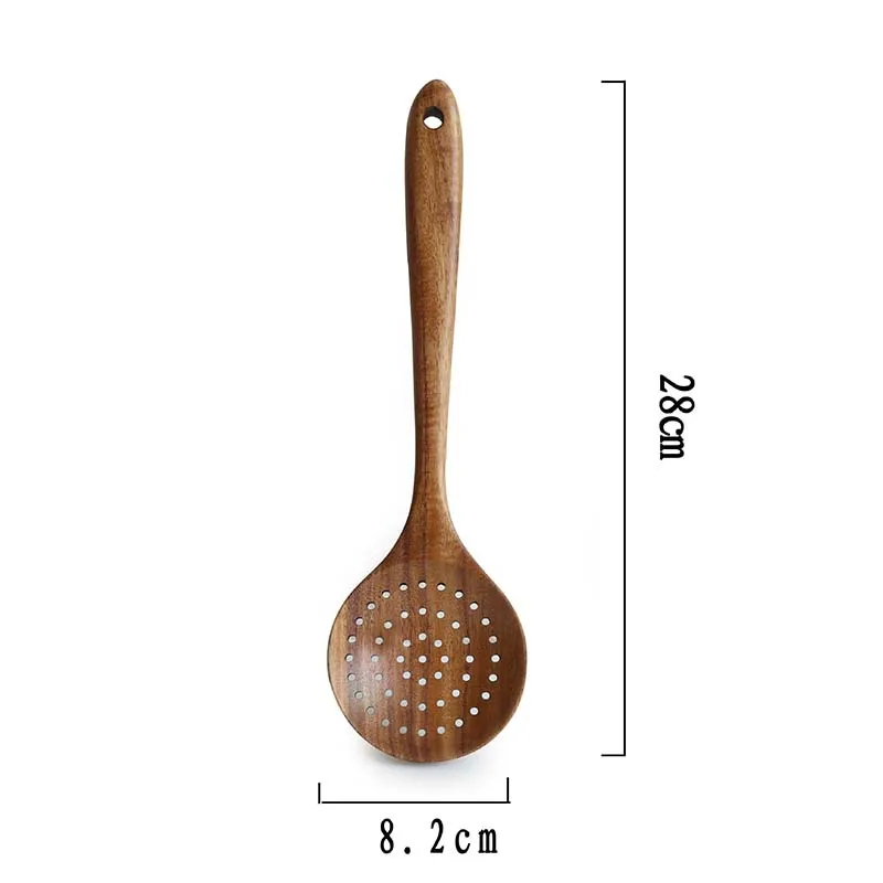 Металлическая кулинарная лопатка посуда для дома Легкая ложка Кухонная мебель Прочный подвесной инструмент кухонная посуда - Цвет: 6