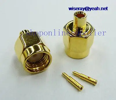 DHL/EMS 100 шт РЧ коаксиальный разъем SMA штекер для полуflexble кабеля RG405 0,086 дюймов-A7