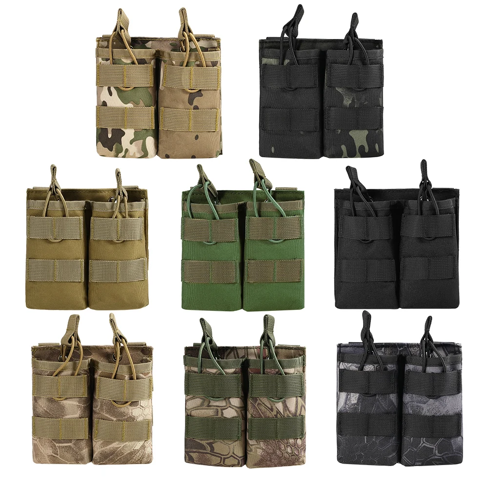 

Airsoft 600D Nylon Molle Pouch Tactical Hunting Magazine Pouch Military Double Molle Mag Carrier Holder Holster for M4 Magazine