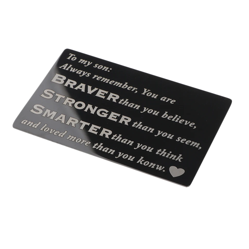 Personalised Photo Wallet Card Metal Cards Insert for Wallet Purse Unisex Gifts