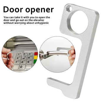 

Mini Self-Cleaning Reusable Handle Tools Door Opener Press Elevator Hand Stick KQS8