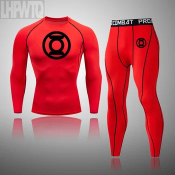 

2021 Green Lantern Winter Thermal Underwear Sets For Men Winter Thermo Underwear Long Winter Clothes Men Thermal Clothing