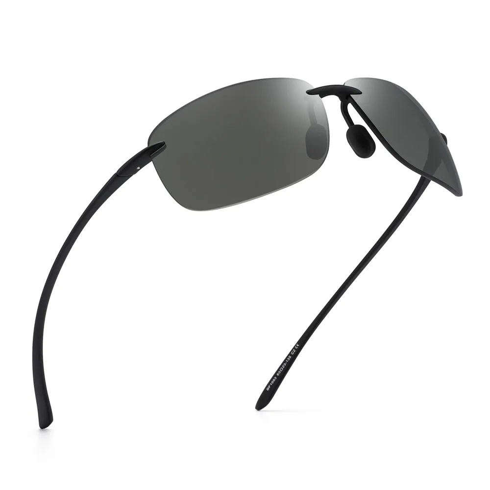 JIM Ultralight Sport Sunglasses for Men Women TR90 Rimless Frame for Running Fishing Cycling Driving_voghion.com