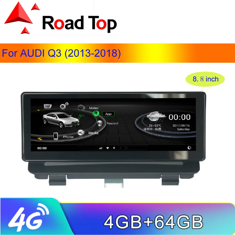 8," Android Сенсорный экран для Audi Q3 2013- с wifi gps-навигация, радио, стерео Мультимедийный Плеер