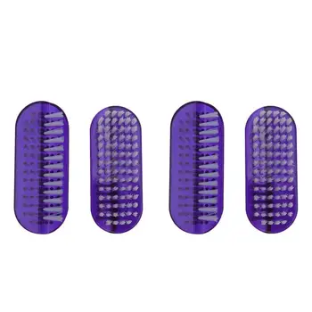 

4 Pcs Cleaning Nail Brush Double-Sided Nail Brushes Fingernail Brush For Manicure Pedicure
