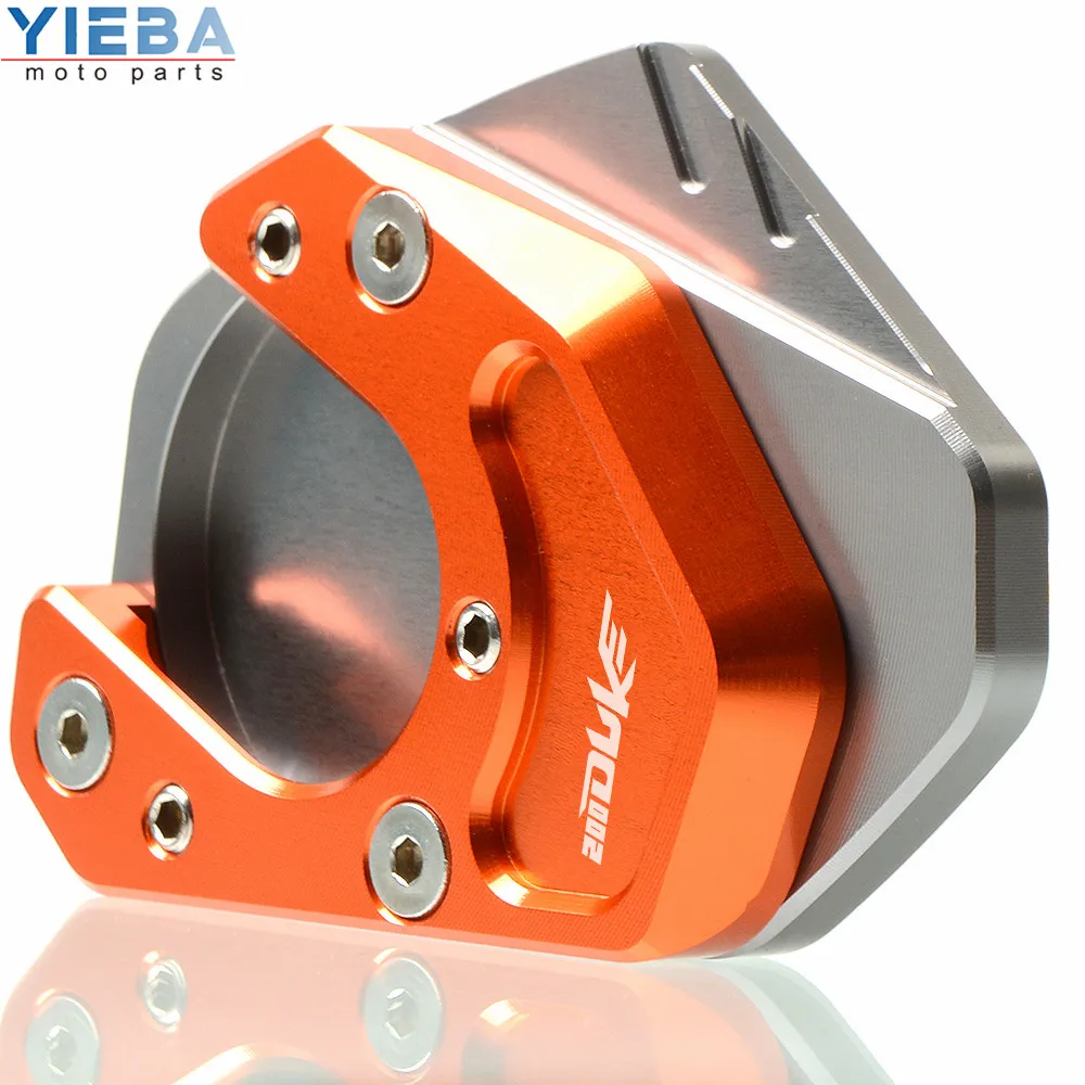 CNC алюминиевый moto rcycle Sidestand Kickstand подставка для ног боковая подставка Увеличьте Мото части для KTM DUKE 200 200DUKE 2012