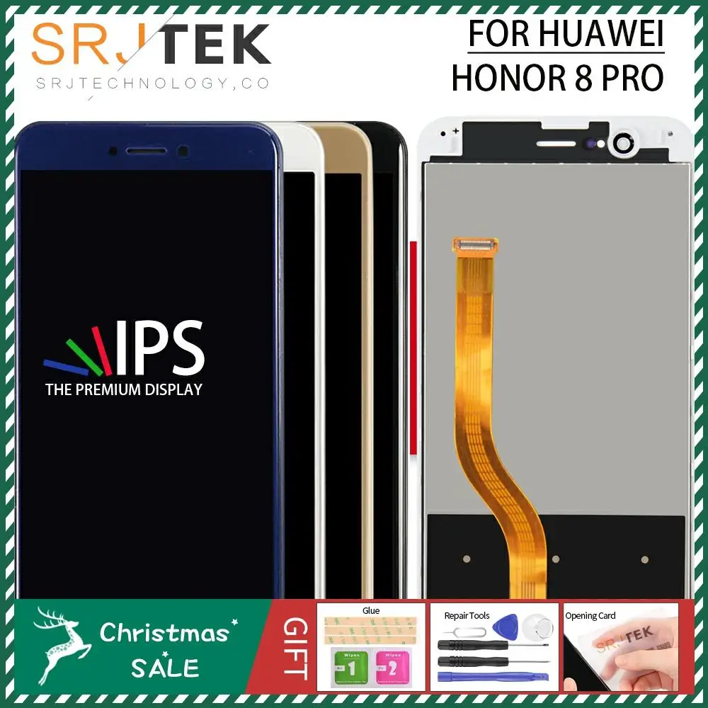 Srjtek для huawei Honor 8 Pro ЖК сенсорный экран стеклянная панель Замена для huawei V9 дисплей сенсор с рамкой DUK L09 AL20