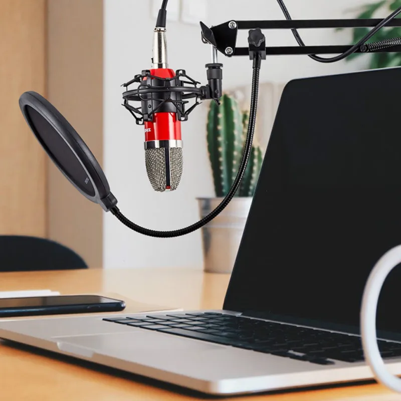

100% Original ZINGYOU Condenser Microphone High Fidelity Voice Recording Microphone Kit for Computer Gaming Chatting Mic 007