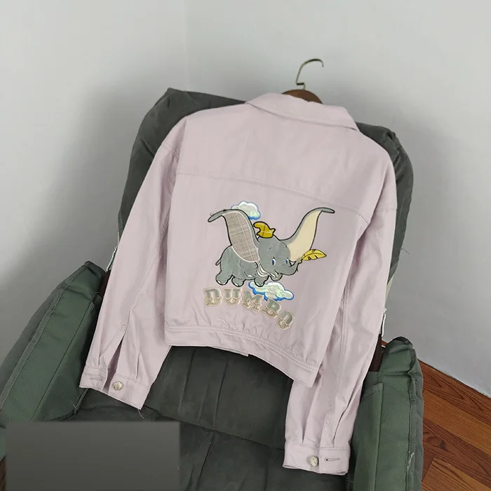 

Ku04 2019 New Style Women's Short Light Purple Western Style Single Breasted Long Sleeve Back Printed Cowboy Coat