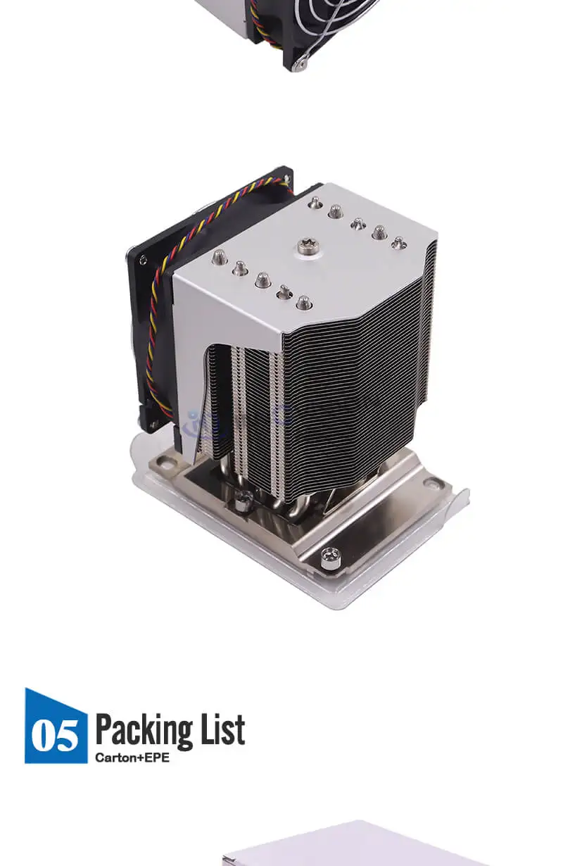 Computador Industrial, Servidor Workstation, Max TDP é 205W, 4U