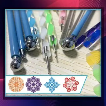 

1set DIY Art Tool Set Handwork Craft Clay Painting Stencil Art Pottery Embossing Stylus Mandala Dotting Tool Kit Drawing Art