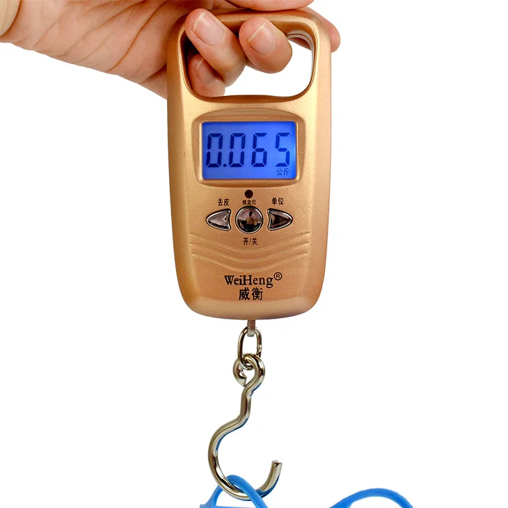 

50Kg/10g Portable Luggage Scale Electronic Digital Suitcase Travel Bag Hanging Portable Weighing Scale LCD Display Tare Function