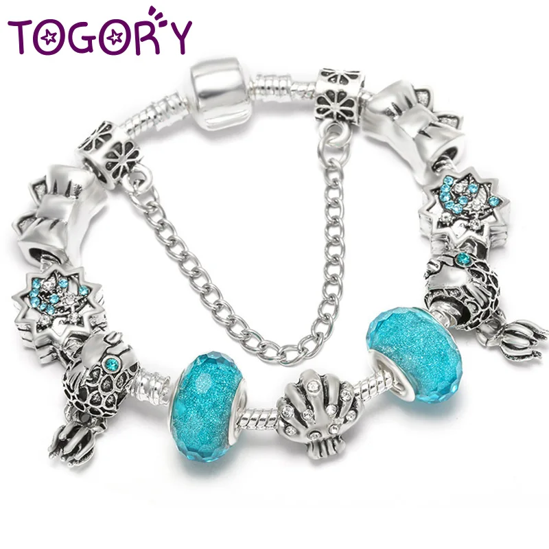 TOGORY Новая мода Микки и Минни Маус звено цепи цепного браслета симпатичный с