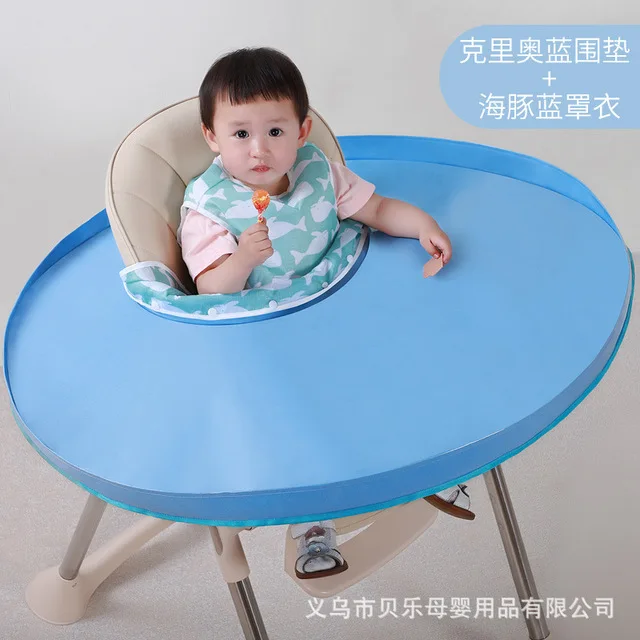 baby bib that covers high chair