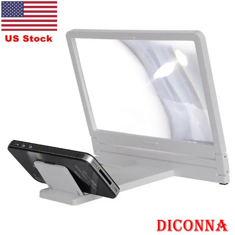 Phone Screen Magnifier Cellphone Projector Enlarged Amplifier Mobile Bracket Desktop Holder 3D HD Movie Video Stand For Phone