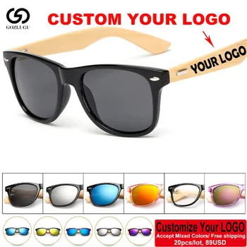 

2019 Custom Logo Bamboo Foot Sunglasses Men and Women's Log Sunglasses Custom 20 Pieces / Set Wholesale 130