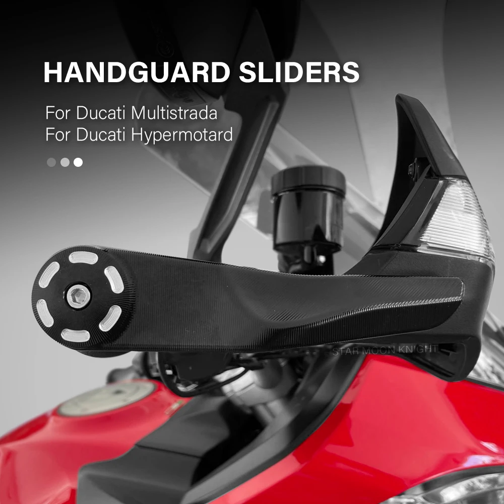 

Motorcycle CNC Aluminum Handlebar Handguards Sliders Hand Guard Protector For Ducati Multistrada 1260 1200 950 Hypermotard 950