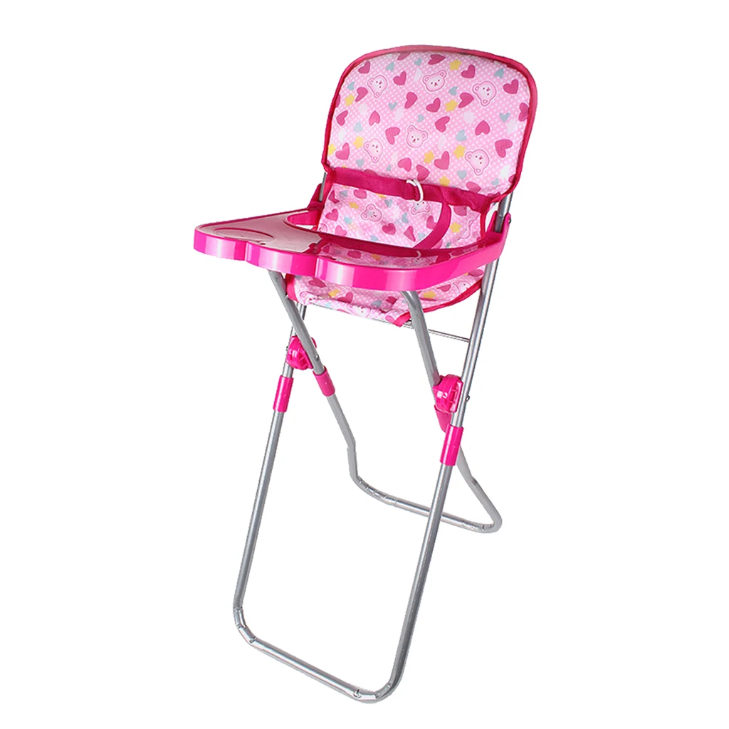 Nursery Room Furniture Decor - ABS Baby Doll High Chair Kid Pretend Play Toy Nursery Room Furniture Decor - ABS Baby Doll High Chair Kid Pretend Play Toy