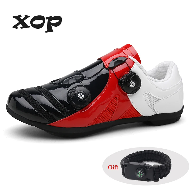

MEN C4 City Cycling Shoes Heat Moldable 3K Carbon Fiber Road Bike Sneakers 2 Shoelaces Self-locking Thermoplastic Bicycle WOMEN