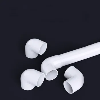 

2PCS PVC 90 Degree Elbow Drainage Wire Tube Pipe Adapter Connector Garden Irrigation Fish Tank Joint Aquarium Plumbing Fittings