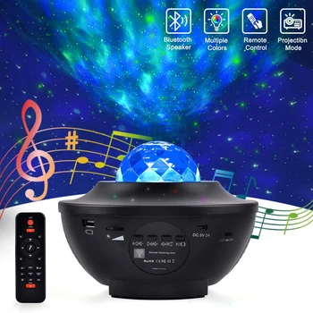 

ZANCAKA LED Starry sky projector USB bluetooth Music Player disco lamp starry sky projection lamp with remote control party lamp