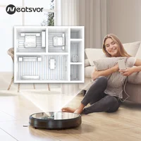 NEATSVOR X500 odkurzacz Robot 3000PA silne ssanie 3-in-1 sierść zwierząt gospodarstwa domowego suche i mokre niewykorzystanych środków automatyczne ładowanie 5