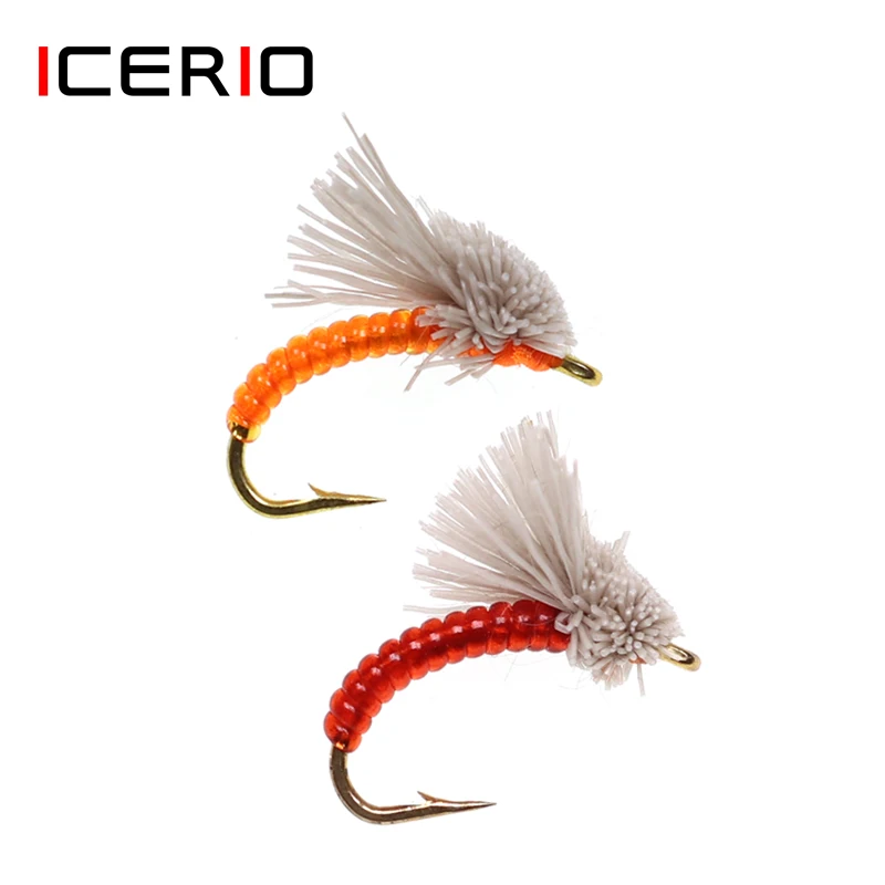 ICERIO 8 шт. Serendipity Buzzer Midge pupa Nymphs мушки форель рыболовные приманки #16|Наживки| |
