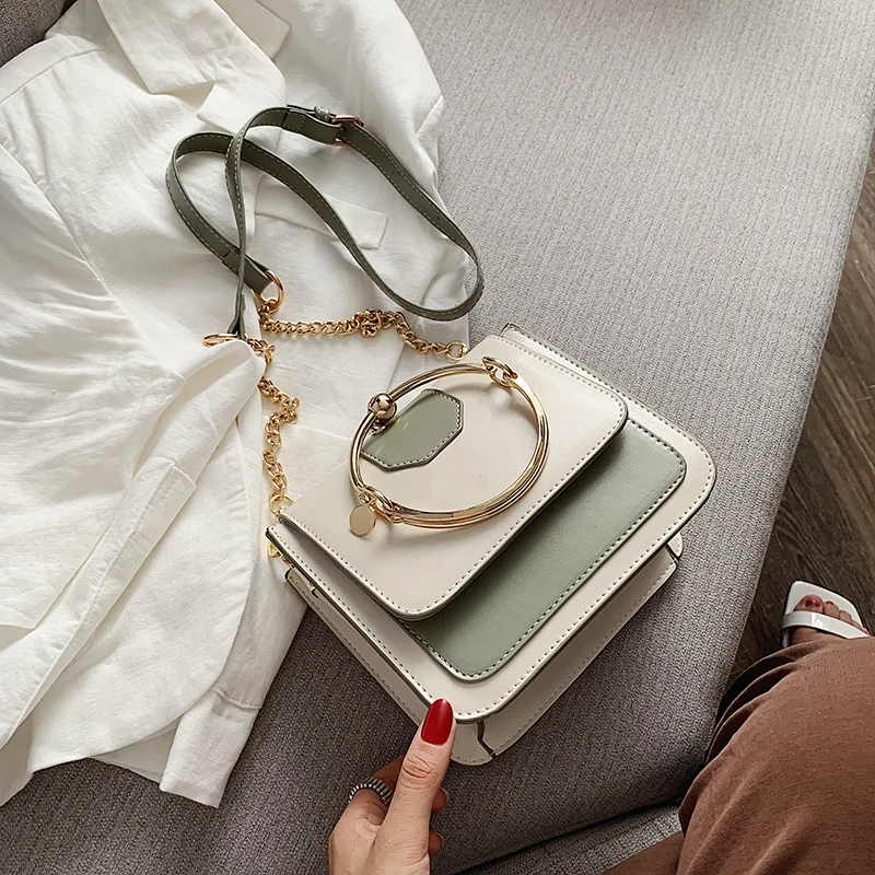 

Patchwork Pattern Crossbody Bags for Women Small Totes with Metal Handle Lady Shoulder Messenger Bag Handbags Louis Brand Cc