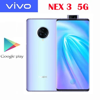 

Original New Official Vivo NEX 3 5G Cell phone Snapdraon 855 Plus 6.89inch Supper AOLED 2556x1080P 64MP Rear camera 4500mAh NFC