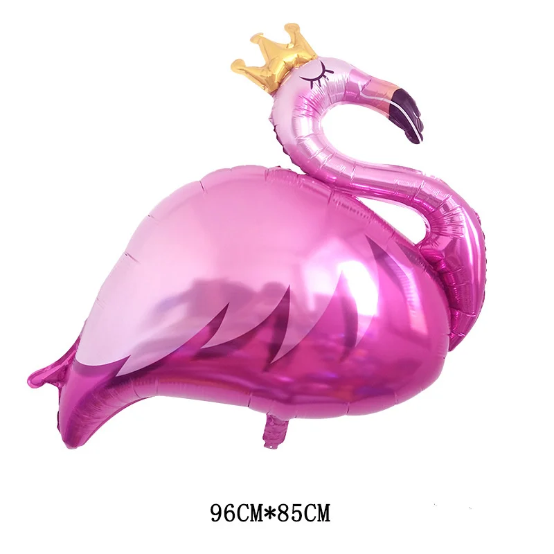 Большой белый шарик для дня рождения вечерние украшения детский игрушечный детский душ девочка животные надувной шар розовый Фламинго Корона балон