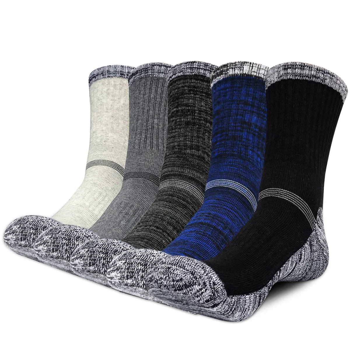 Men's Wicking Cushion Cotton Socks Sports Hiking Socks Climbing Hiking
