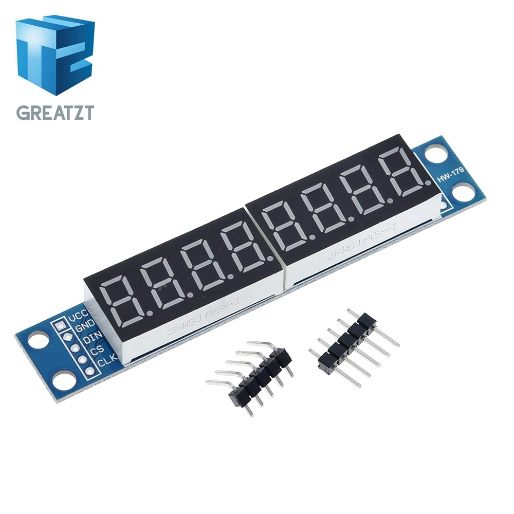 GREATZT MAX7219 CWG 8-значный цифровой светодиодной лампой Дисплей Управление модуль
