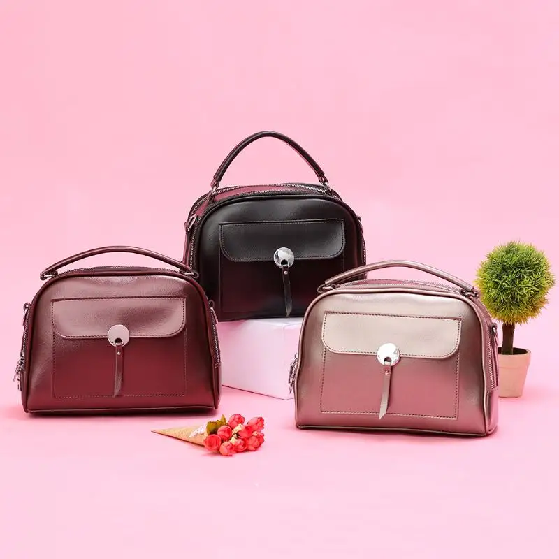 Однотонная сумка-мессенджер с верхней ручкой, женская сумка из искусственной кожи, персональная дышащая сумка через плечо, женская сумка, подарок на день рождения
