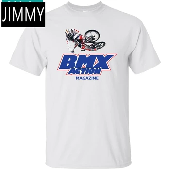 BMX acción, revista, rampa, salto, Freestyle, carreras, bicicleta, Haro, Hutch, Skyway, Cool Casual pride camiseta hombres Unisex nuevo