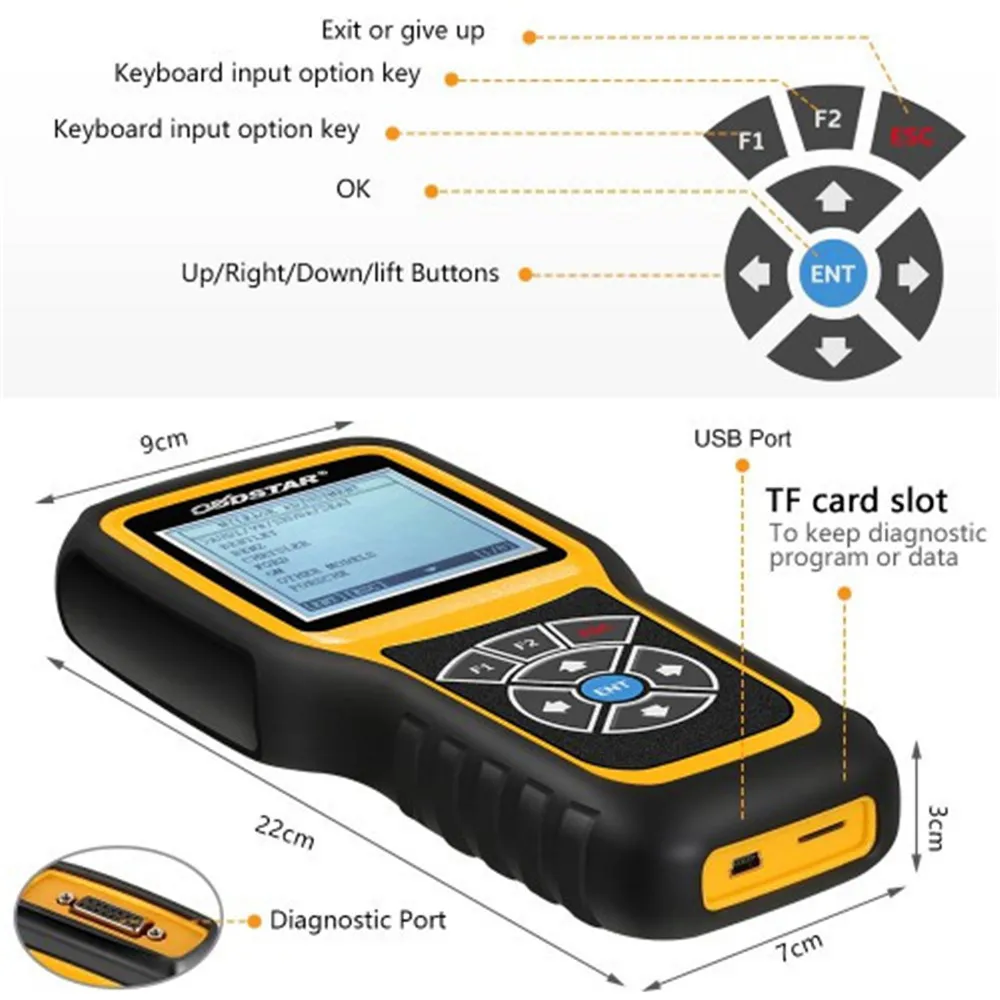 OBDSTAR X300M специально для регулировки одометра и функции OBDII для мультибрендовых автомобилей обновление онлайн