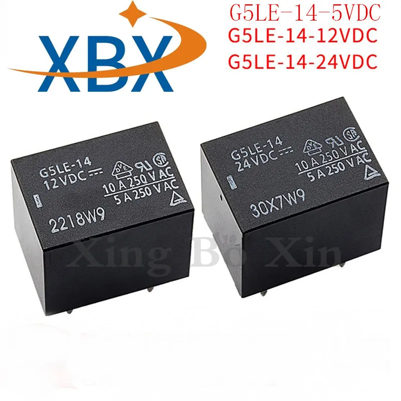 100% Брендовое новое оригинальное реле G5LE 14 5VDC 12VDC 250В 10А T73 5pin DC5V/12В/24В 24VDC|Реле| |