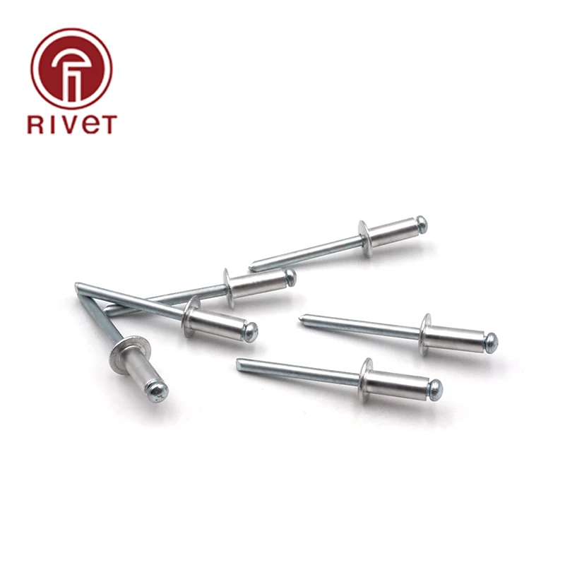 

DIN EN ISO 15977 M4.8 50/100 PCS Aluminum And Iron Round Head Multi-Size High-Quality Rivets Blind Rivets
